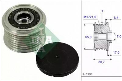 WILMINK GROUP wg1253808 -  Механизм свободного хода генератора